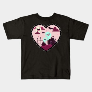 Cemetery Ghost Kids T-Shirt